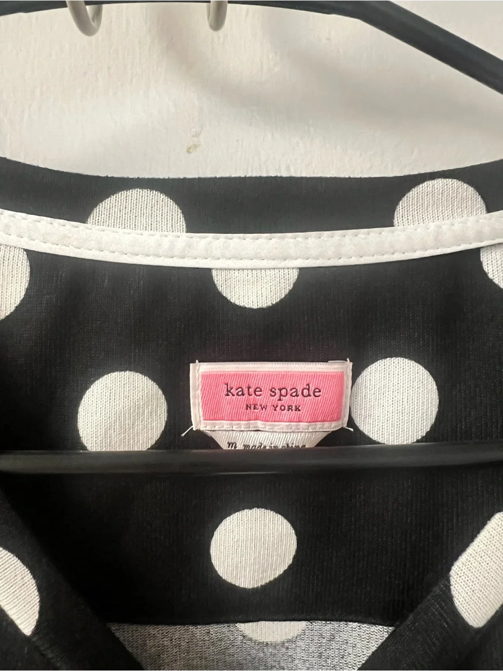 kate spade Black and White Polka Dot Blouse small/medium